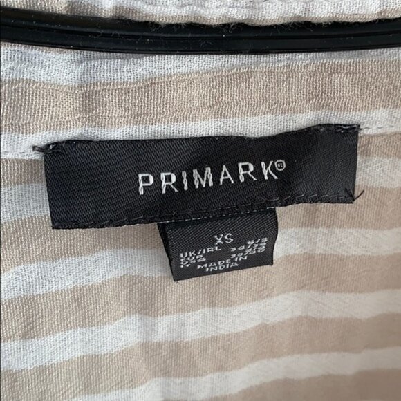 🌺 Light striped shirt dress Primark size XS - Picture 3 of 3